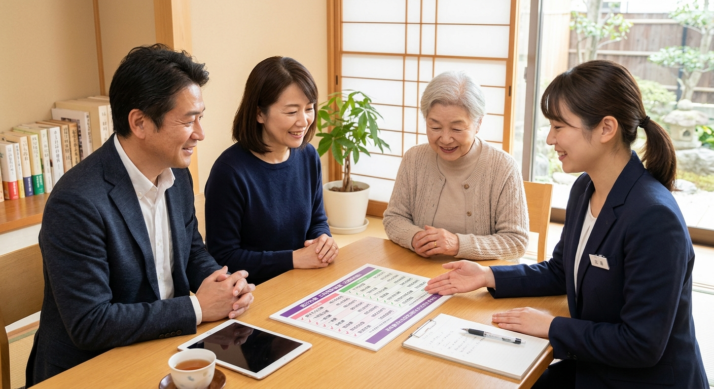 家族葬プランの打ち合わせ